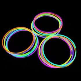 100 St Knicklicht Leuchtband Armband Schwarzlicht Neon  