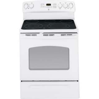 GE 30 in. Self Cleaning Freestanding Electric Range in White JB650DTWW 