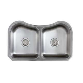   in.x8 in. 0 Hole Double Bowl Kitchen Sink K 3899 NA 