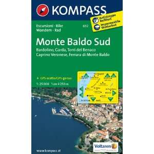 Monte Baldo Süd 1  25 000 Wanderkarte mit Radwegen. GPS genau 