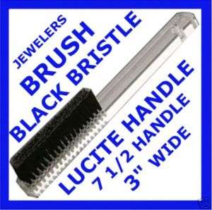 Row Bristle Hand Cleaning Brush Lucite Jeweler Watch  