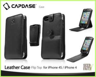 Capdase Leather Case Flip Top for iPhone 4S and iPhone 4  