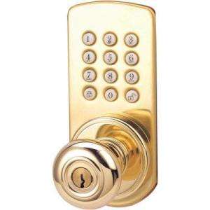 Morning Industries Touchpad Brass Lockset with Doorknob 5184b at The 