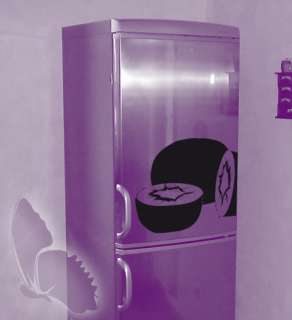 Aufkleber Kühlschrank Schrank Deko Obst Kiwi Küche  