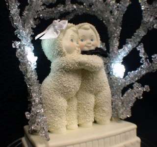 Sweet Light up Snowbabies Winter wonderland Wedding Cake Topper LOT 