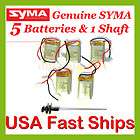   SYMA Parts Main Shaft & 5x Battery S107G 13 S107G 19 S107 13 S107 19