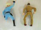VTG Plastic Lone Ranger & Tonto Figures Lionel Set? 3 Tall AS IS 