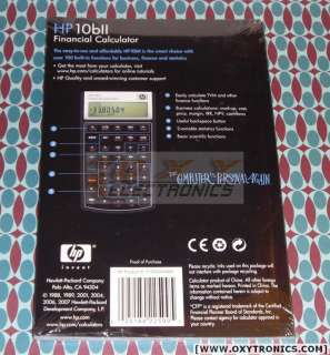 HP 10bii Calculator Users Guide Manual HP OEM New  
