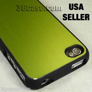 Brushed Green Aluminum Case Cover Bumper for New iPhone 4S  