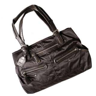 DKNY Urban Fusion Nylon & Leather Pocket Shoulder Bag  