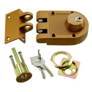 First Watch Security Polished Brass Double Cylinder Interlocking Door 