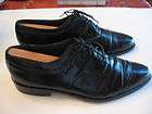 Stacy Adams Mens Arnault Black & White Leather Wing Tip Dress Shoe 