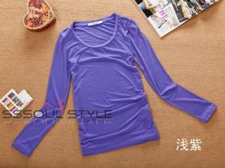 30 Colors Modal Cotton Round Neck Women T Shirt yc001  