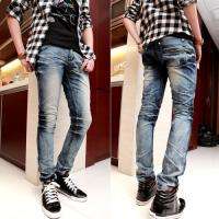 New Fashion Mens Stylish Wash Skinny Jeans Trousers Pants 7 size D265 