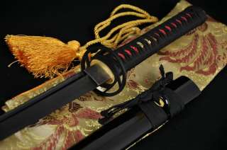 41 HANDMADE Japanese SAMURAI NINJA SWORD BLACK STEEL FULL TANG BLADE 