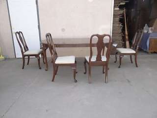 Ethan Allen Georgian court 225 table + 4 chairs dining room kitchen 