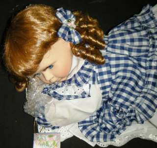 MAREN CATHAY DEPOT COLLECTION Limited Edition PORCELAIN DOLL   Blue 