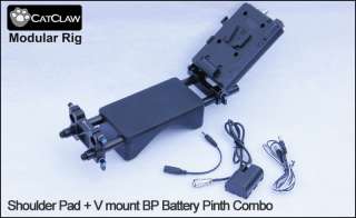 CatClaw   Shoulder Pad + V Mount BP Battery Pinth COMBO   power 15mm 