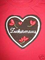 Lebkuchenherz Shirt Zuckermaus rot Louis & Louisa S 36  