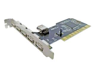 Apple Mac G3 G4 G5 5+1 Port USB 2.0 PCI Controller Card  