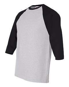 Anvil ¾ Sleeve Raglan Baseball T Shirt, 3/4 sleeve, 7 Colors & 5 
