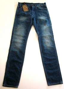 LVC Levis 605 BIG E Distressed Skinny Slim Jeans 32 X 34  