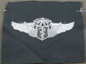 Air Force Cloth Chief Flight Surgeon Badge / Wing  