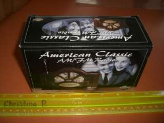 AMERICAN CLASSIC* AM/FM RADIO NEW IN BOX MUST SEE  