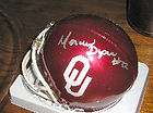 Marcus Dupree autographed OU mini helmet Sooners