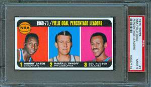 1970 TOPPS #3 NBA FIELD GOAL PCT. LEADERS PSA 9 MINT  