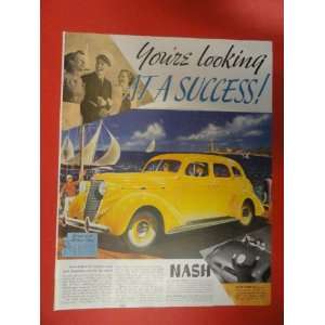  Nash LaFayette 400 Print Ad. Orinigal 1937 Vintage 