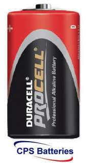 SIZE DURACELL PROCELL. 2 SINGLE BATTERIES NEW  