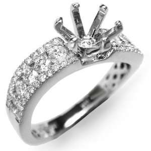   Diamond Engagement Ring Semi Mount (accomodates 1 ct. Diamond) Size 6