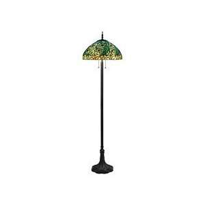 Lite Source C6865 2 Light Peacock Floor Lamp, Antique Bronze:  
