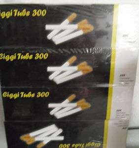 1200 Zigarettenhülsen Filterhülsen Ciggi Tube 300 (4x300 Hülsen 