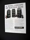 Hartke Systems Bass Guitar Speaker System 1987 print Ad