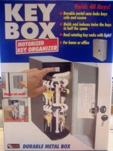 Motorized Key Box Organizer 48 Keys Rotating Racks NIB  