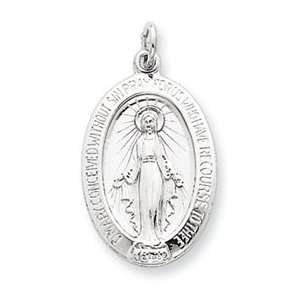  Sterling Silver Miraculous Medal Pendant   JewelryWeb 