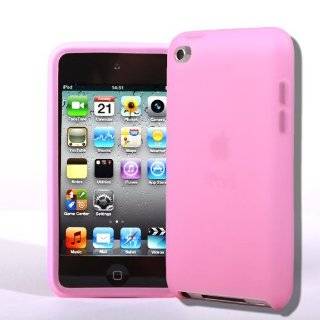  (Pink) Hard Rubber Skin Case Cover for Apple iPod Touch 4 