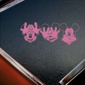  DISNEY Pink Decal MICKEY MOUSE Car Truck Window Pink 