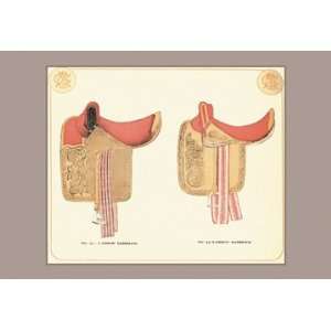  Ladies Saddles #2 12X18 Art Paper with Gold Frame