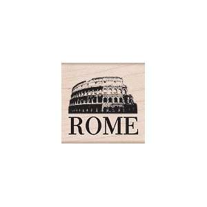  Rome Wood Mounted Rubber Stamp (D4985) Arts, Crafts 