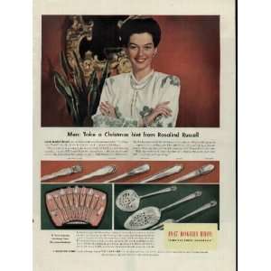   Feminine Touch.  1941 1847 Rogers Bros. Silverplate Ad, A4771