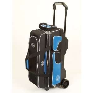  Linds Deluxe 3 Ball Roller Bowling Bag  Black/Blue Sports 