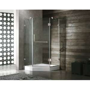   Neo Angle 38 x 38 Clear Glass Shower Enclosure with Shower Base