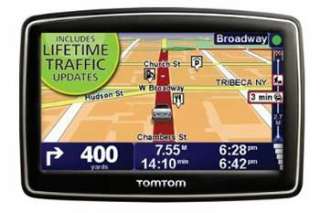 Five inch widescreen navigation plus Lifetime Traffic Updates.
