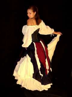 RENAISSANCE Belly Dance Wench Costume Petal SKIRT  