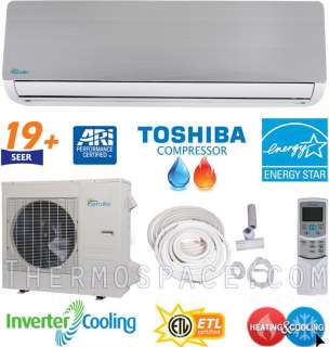 18000 BTU Ductless Mini Split Air Conditioner, Heat Pump Energy Star 