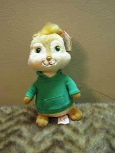 new Alvin and the Chipmunks Theodore plush beanie baby ty the 