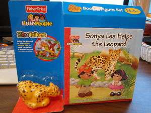   Little People Zoo Talkers Animal Leopard Cheeta Book Figure NEW  